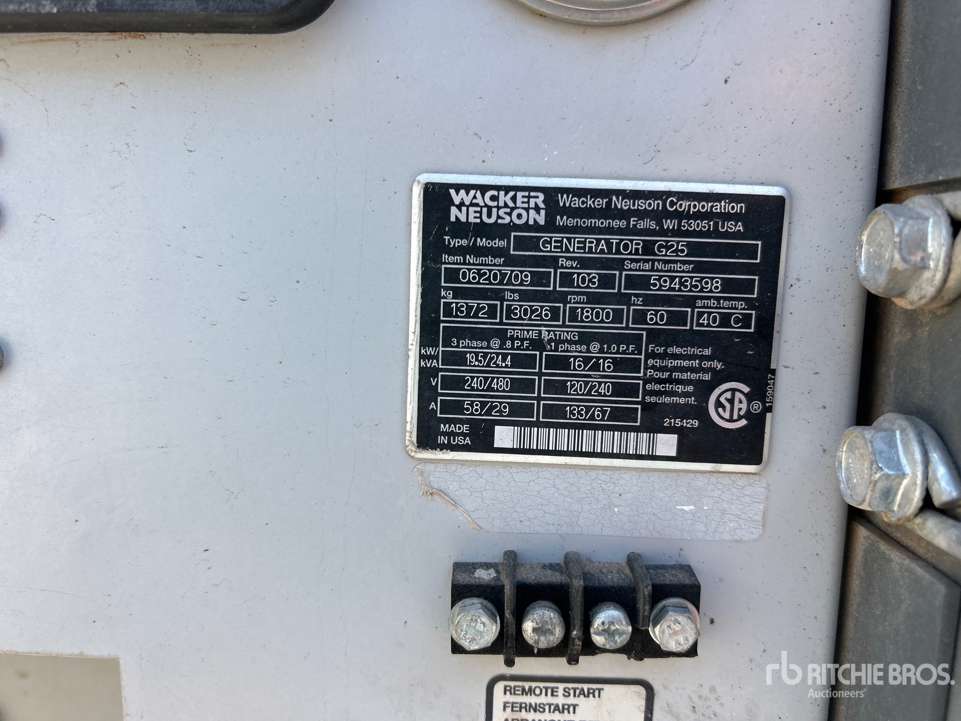 Multiquip DCA25SSI Generator set