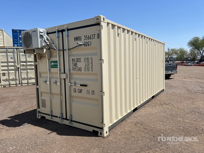 2025 20 ft x 6 in 20 ft x 8 ft Skid-Mounted Storage Container Mobile Office (Unused)