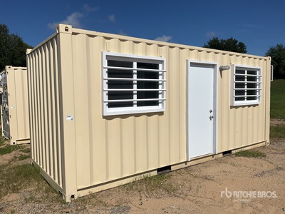 2025 20 ft x 8 ft 20 ft x 8 ft Skid-Mounted Storage Container Mobile Office (Unused)