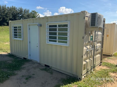 2025 20 ft x 8 ft 20 ft x 8 ft Skid-Mounted Storage Container Mobile Office (Unused)