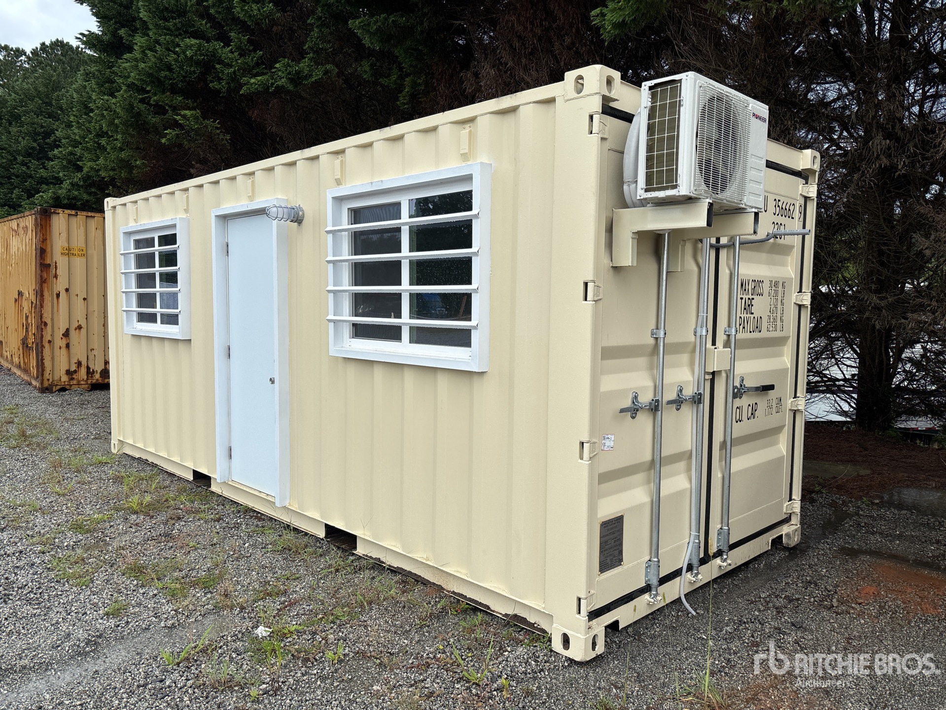 2025 20 ft x 8 ft 20 ft x 8 ft Skid-Mounted Storage Container Mobile Office (Unused)