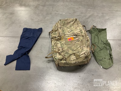 (18) Duffel Bags, (30) Smocks, (10) Barracks Bags & Assorted Items