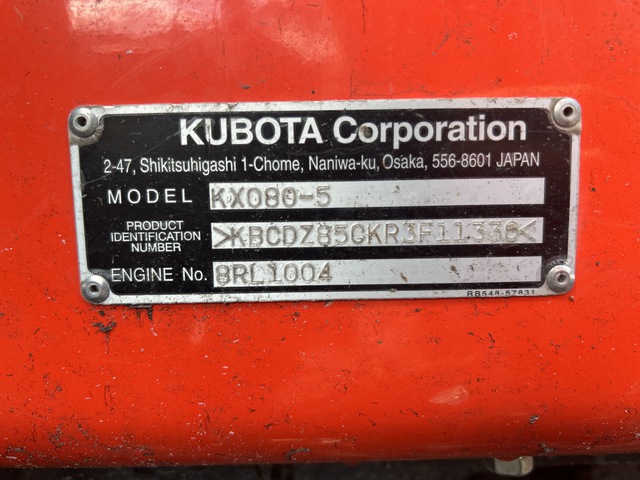 EXCAVADORA 2025 KUBOTA KX0805R3A