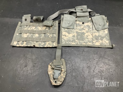 (154) M4 Three Mag Pouches, (254) Flash Bang Grenade Pouches & Assorted Items