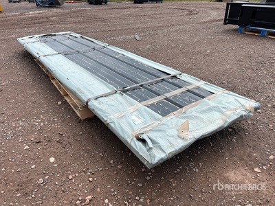 Quantity of (50) 2025 Future FTL50 12 ft Black Galvalume Steel Siding/Roofing Sheets Structural Steel (Unused)