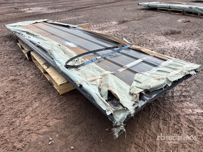 Quantity of (50) 2025 Future FTL50 12 ft Black Galvalume Steel Siding/Roofing Sheets Structural Steel (Unused)