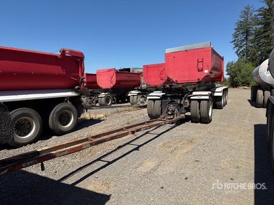 1998 Reliance Quad/A Drawbar Pup Sliding Transfer Trailer