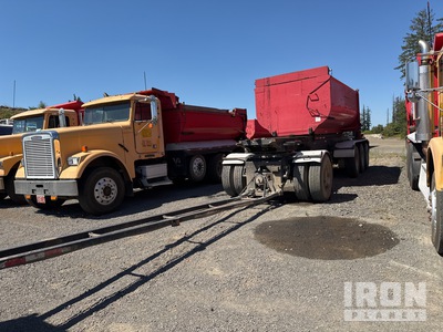 1998 Reliance Quad/A Drawbar Pup Sliding Demolition Transfer Trailer