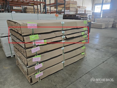 Quantity of (157) Molding, PW 5/8 In X 2 In X 97 In MDF SQ Tacoma Cognac Articoli da ferramenta e di consumo (Unused)
