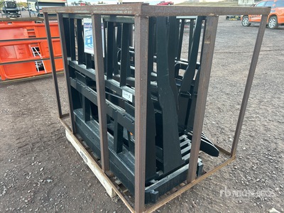 Quantity of (5) 2025 Mower King SA-100 48 in Heavy Duty Skid Steer Forks (Unused)