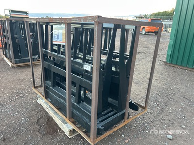 Quantity of (5) 2025 Mower King SA-100 48 in Heavy Duty Skid Steer Forks (Unused)