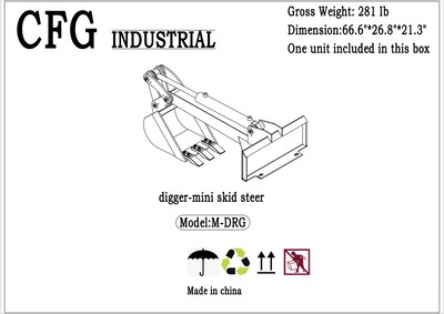 2025 AGT M-DRG Mini Skid Steer Backhoe (Unused)