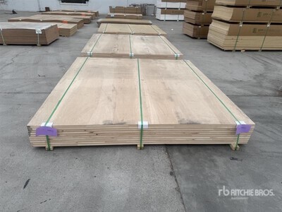 Quantity of (10) LP Buildup Pur 1 In 88 X 93 In BCX SIDE: A 14 In BCX Plywood Side B: 1/4 BCX Plywood Articoli da ferramenta e di consumo (Unused)