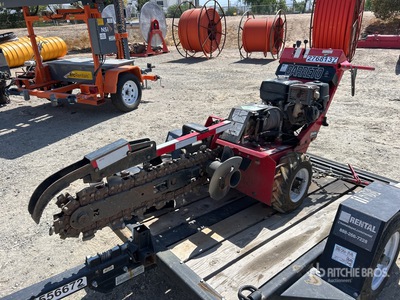 Barreto E924HM-4MS Walk Behind Trencher w/ Barreto Trailer