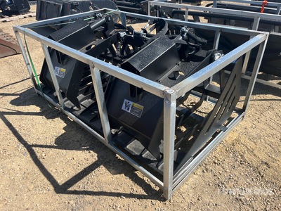 2025 72 in Skeleton Skid Steer Grapple Bucket