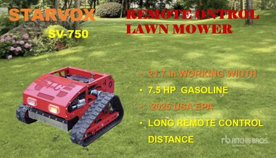 2025 STARVOX SV-750 Remote Control Lawn Mower (Unused)