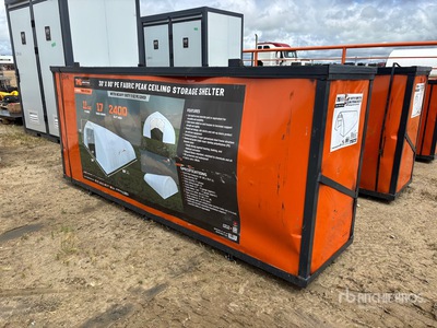 TMG ST3080E 30 ft x 80 ft Peak Ceiling Storage Building (Unused)