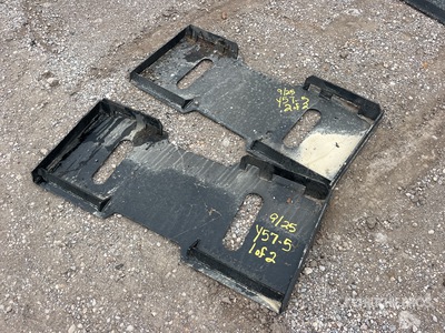Quantity of (2) All-Star Quick Attach Skid Steer Attachment Mounting Plate