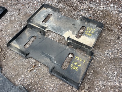 Quantity of (2) All-Star Quick Attach Skid Steer Attachment Mounting Plate (Unused)