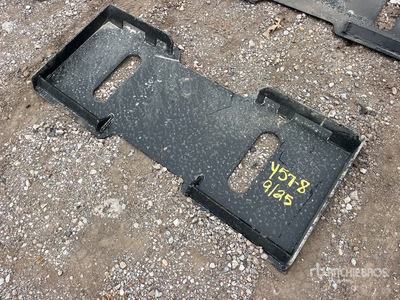 All-Star Quick Attach Skid Steer Attachment Mounting Plate (Unused)
