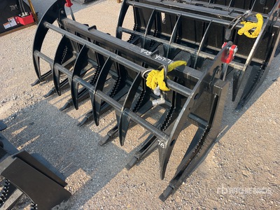 Mid-State 78 in E-Series Skid Steer Root Rake (Unused)