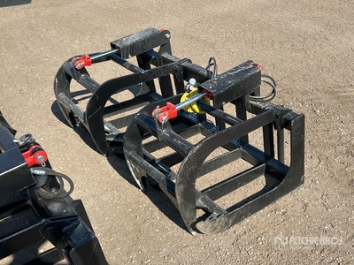 All-Star 60 in Root Skid Steer Grapple Bucket (Unused)