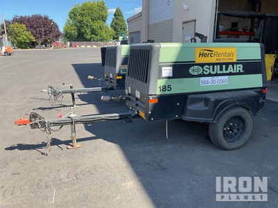 2021 Sullair 185D DPQ KU4F 185 cfm Mobile Air Compressor