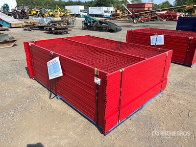 Quantity of (30) 2025 Canex 8 ft x 6 ft Powder Coated Temporary サイト フェンス (Unused)
