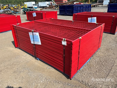 Quantity of (30) 2025 Canex 8 ft x 6 ft Powder Coated Temporary サイト フェンス (Unused)