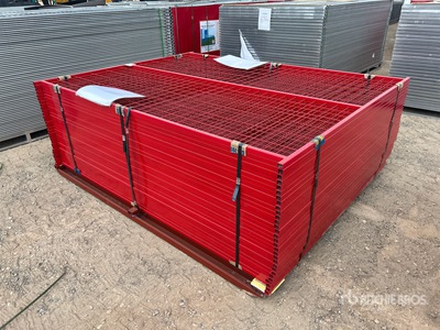 Quantity of (30) 2025 Canex 7 ft 6 in x 5 ft 10 in Powder Coated Temporary サイト フェンス (Unused)