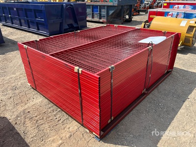 Quantity of (30) 2025 Canex 7 ft 6 in x 5 ft 10 in Powder Coated Temporary サイト フェンス (Unused)