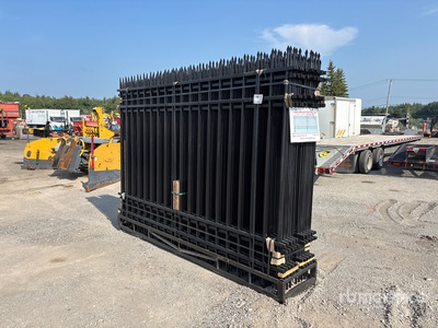 Quantity of (20) 2025 Canex 10 ft x 7 ft Powder Coated Wrought Iron Zaun (Unused)