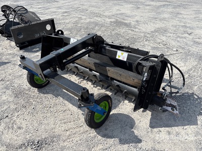 GIYI 72 in Skid Steer Power Rake (Unused)
