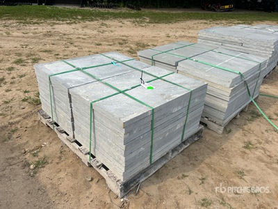 Quantity of 24 in x 36 in x 1.5 in Thermal Bluestone Pattern Stones
