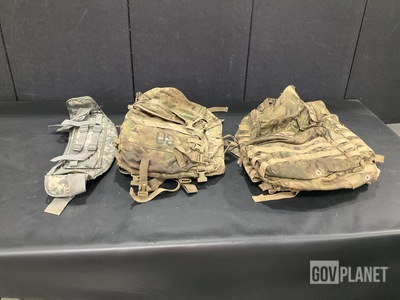 (19) Molded Waist Belts, (7) Assault Packs & Assorted Items