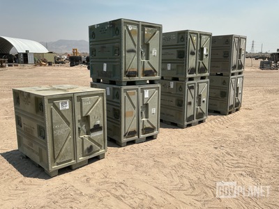 (7) Plastics Research Palcon Pallet Containers