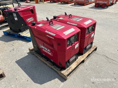 Quantity of (2) Lincoln Ranger 330MPX 330.260 A Skid-Mounted Multi-Process Engine Driven Welder