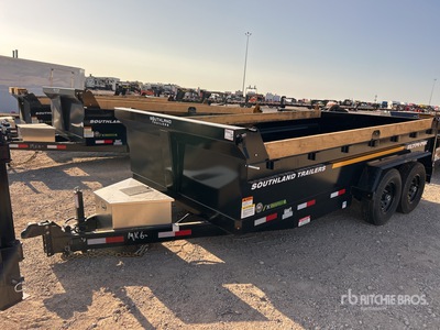 2026 Southland SL714-14K 14 ft T/A Rimorchio Leggero Ribaltabile