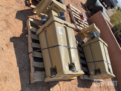 (2) Tan Field Hand Wash Stations