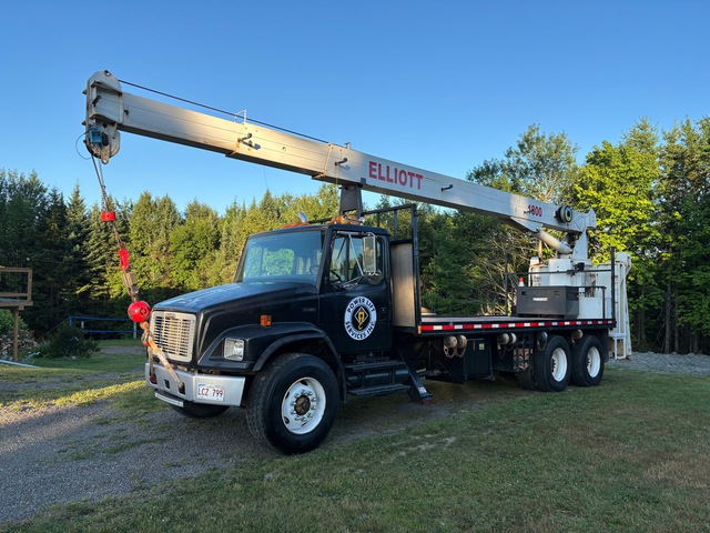 2004 Elliott 1800 36000 lb Straight Boom on 1995 Freightliner FL80 6x4 Boom Truck