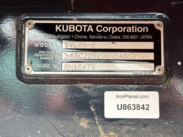 MINI CARGADOR SOBRE ORUGAS 2022 KUBOTA SVL752HWC