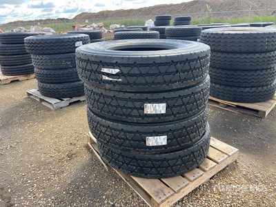 Quantity of (4) Bridgestone 11R24.5 Tires (Unused)