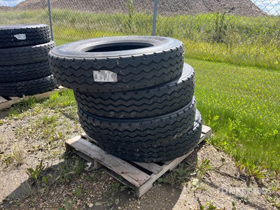 Quantity of (4) Bridgestone 11R24.5 Tires (Unused)
