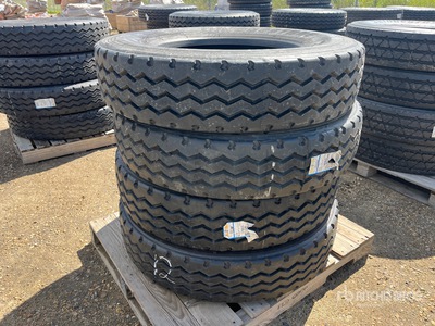 Quantity of (4) Bridgestone 11R24.5 Tires (Unused)