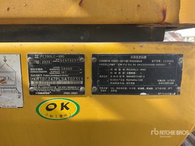 2020 Komatsu PC390LC-8MO Tracked Excavator