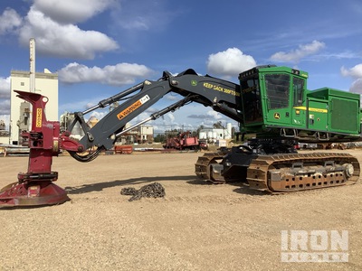 2021 John Deere 959M Leveling Quadco model 24 tree felling head Track Feller Buncher