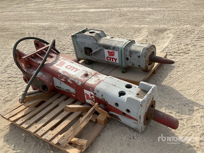 Quantity of (2) Rammer Hydraulic Breaker - Fits excavator & Skid Steer Loader