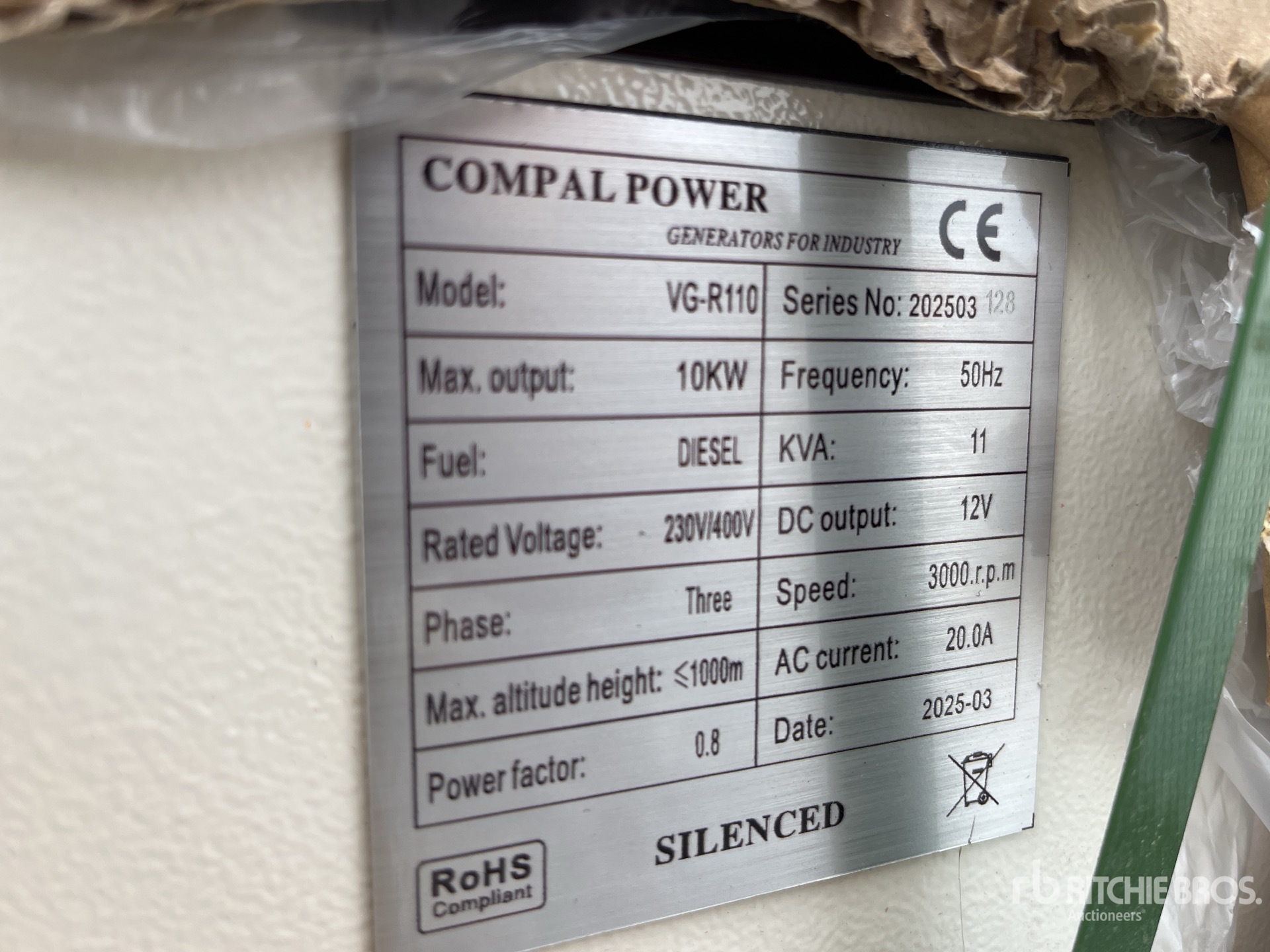 2025 Compal VG-R110 Generatore (Unused)