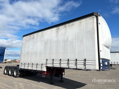2008 Vawdrey 7.3 m Tri/A B-Double Lead Step Deck Remolque con Lona