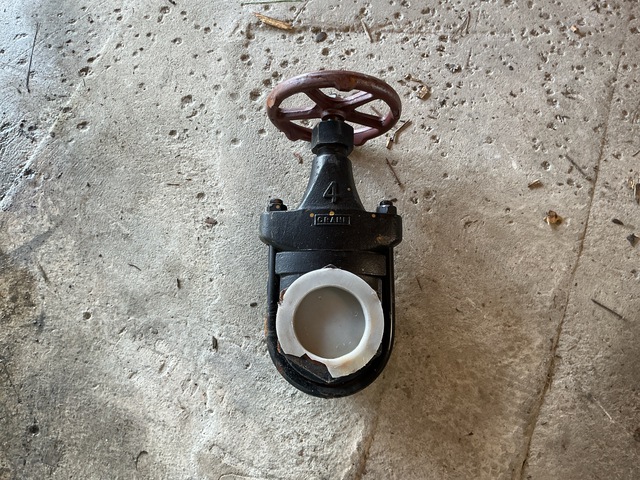 Crane 4" Iron Clamp Gate Valve